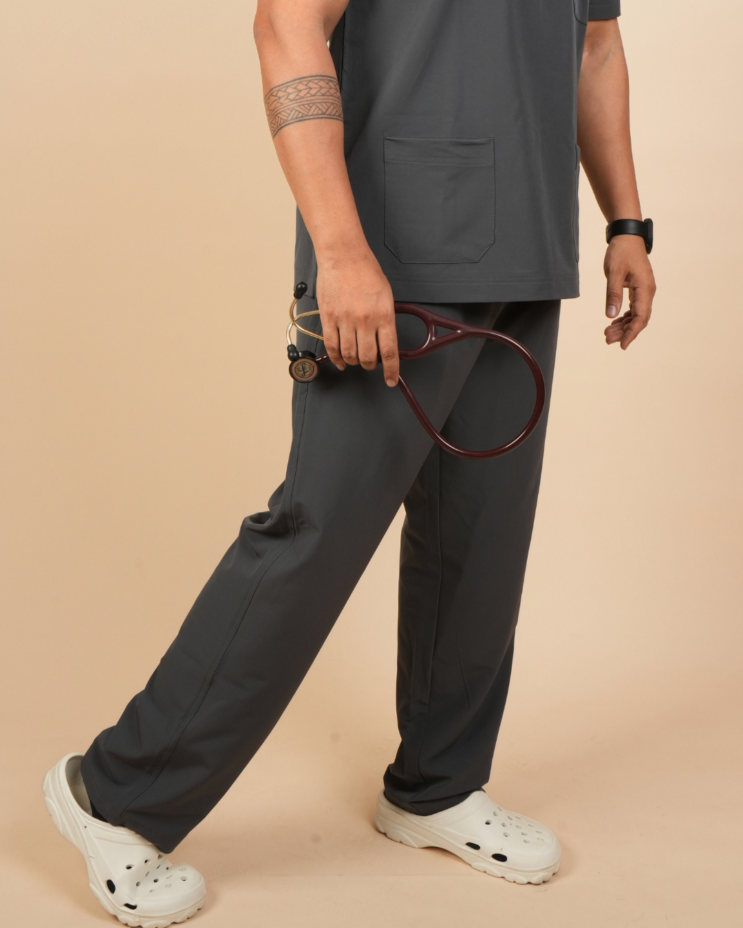 TMX ProFlex Scrub Set — Men · Gray