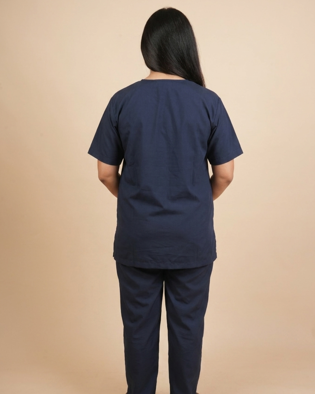 TMX Apex V-Neck Scrub Set — Women · Navy Blue
