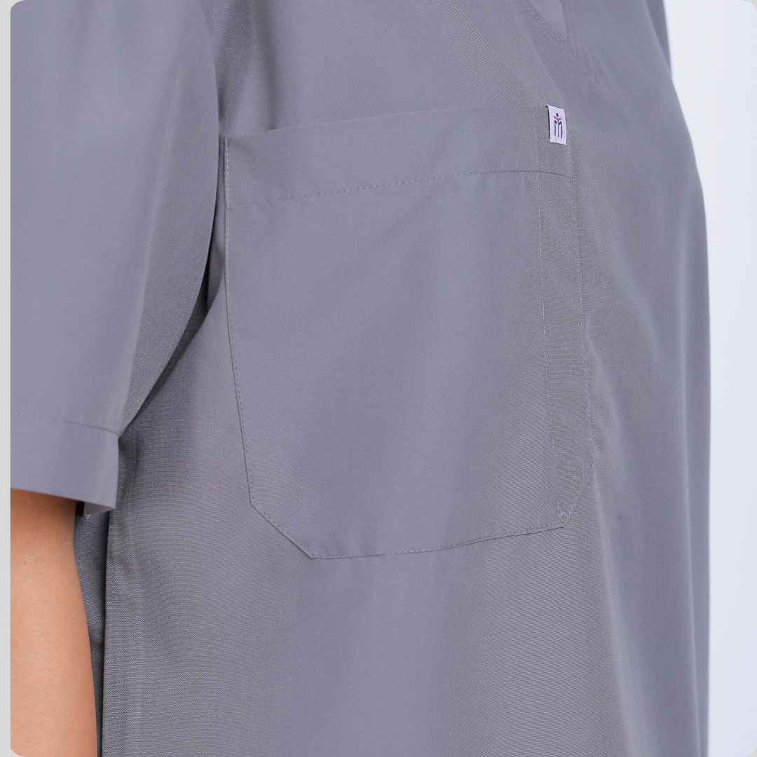 VEDA V-NECK WOMEN– SAGE GREY