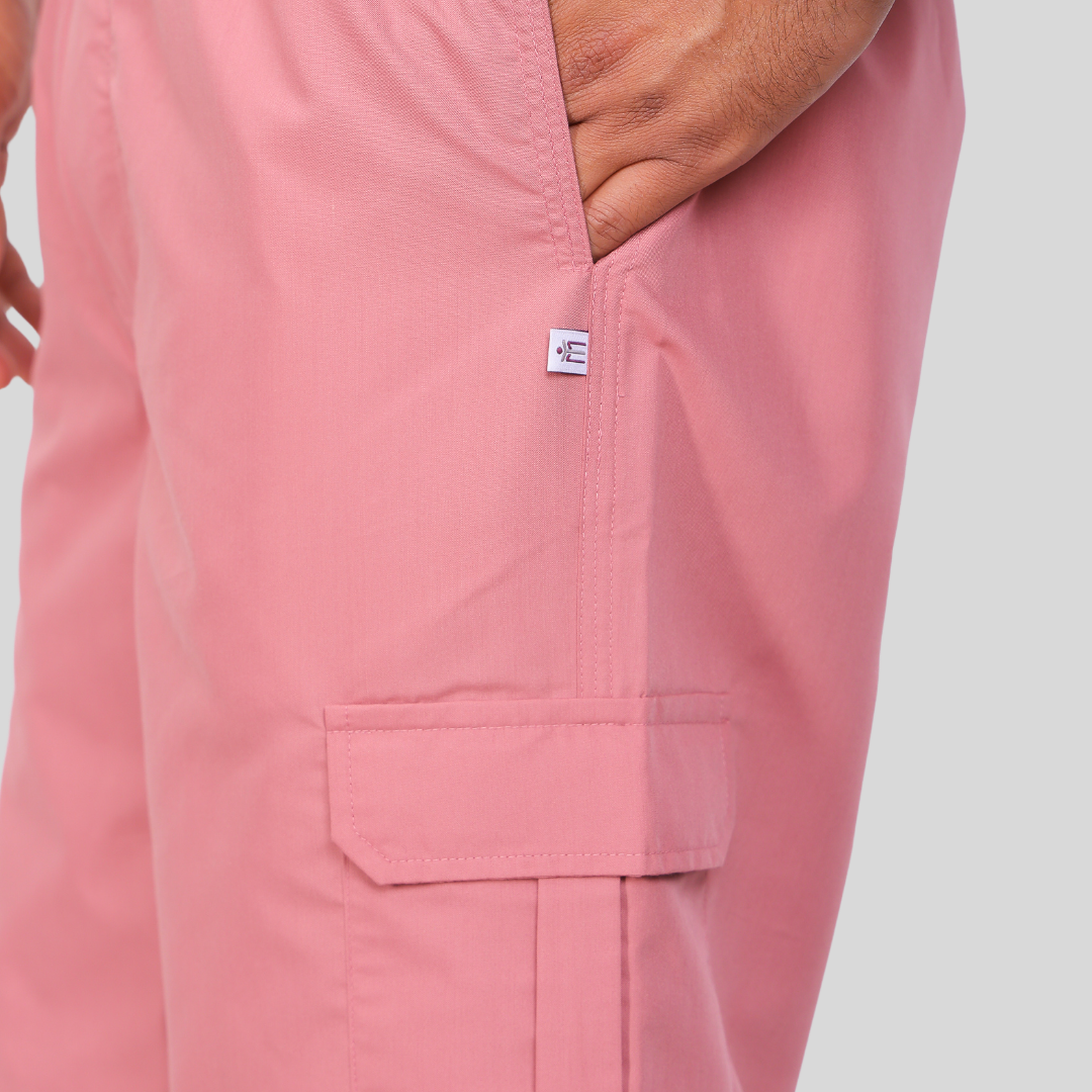 VIDHI POLO COLLAR MEN– ROSEATE PINK SCRUB