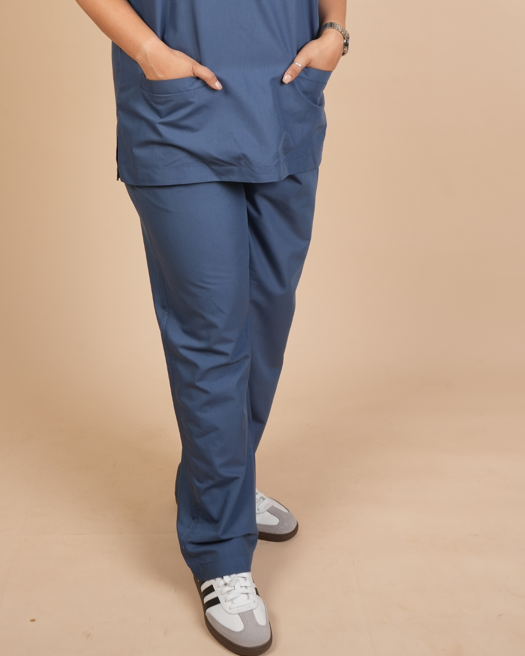 TMX Apex V-Neck Scrub Set — Women · Slate Blue