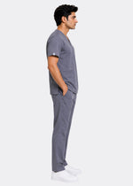 Apex V-Neck Scrub Set — Men · Sage Grey