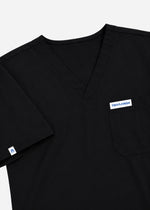 Apex V-Neck Scrub Set — Women · Charcoal Black