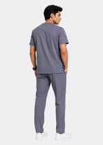 Apex V-Neck Scrub Set — Men · Sage Grey