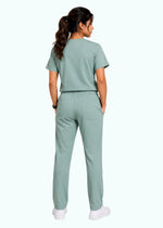 Apex V-Neck Scrub Set — Women · Marine Green