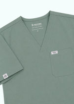 Apex V-Neck Scrub Set — Women · Marine Green