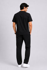 TMX Apex V-Neck Scrub Set — Men · Charcoal Black