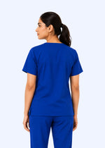 EcoCure V-Neck Scrub Set — Women · Royal Blue