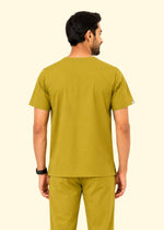 EcoCure V-Neck Scrub Set — Men · Olive Green