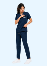 ProFlex V-Neck Scrub Set — Women · Deep Teal