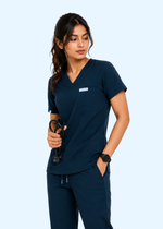 ProFlex V-Neck Scrub Set — Women · Deep Teal