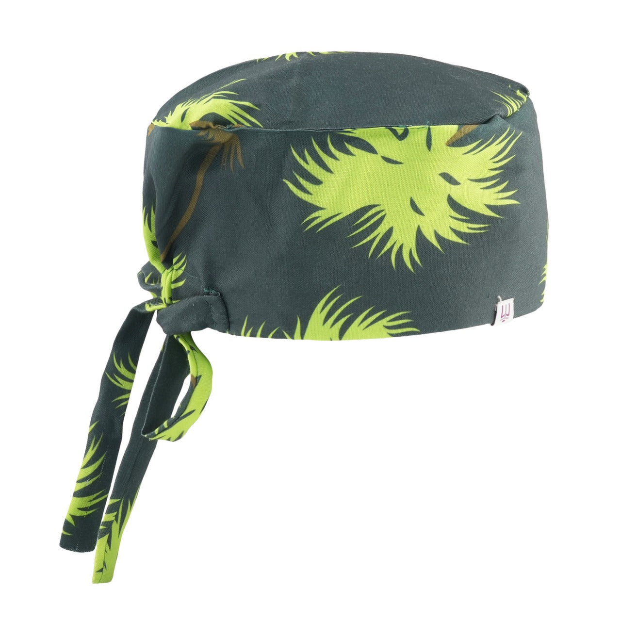 TROPICAL PALM REVERSABLE SCRUB CAP - UNISEX