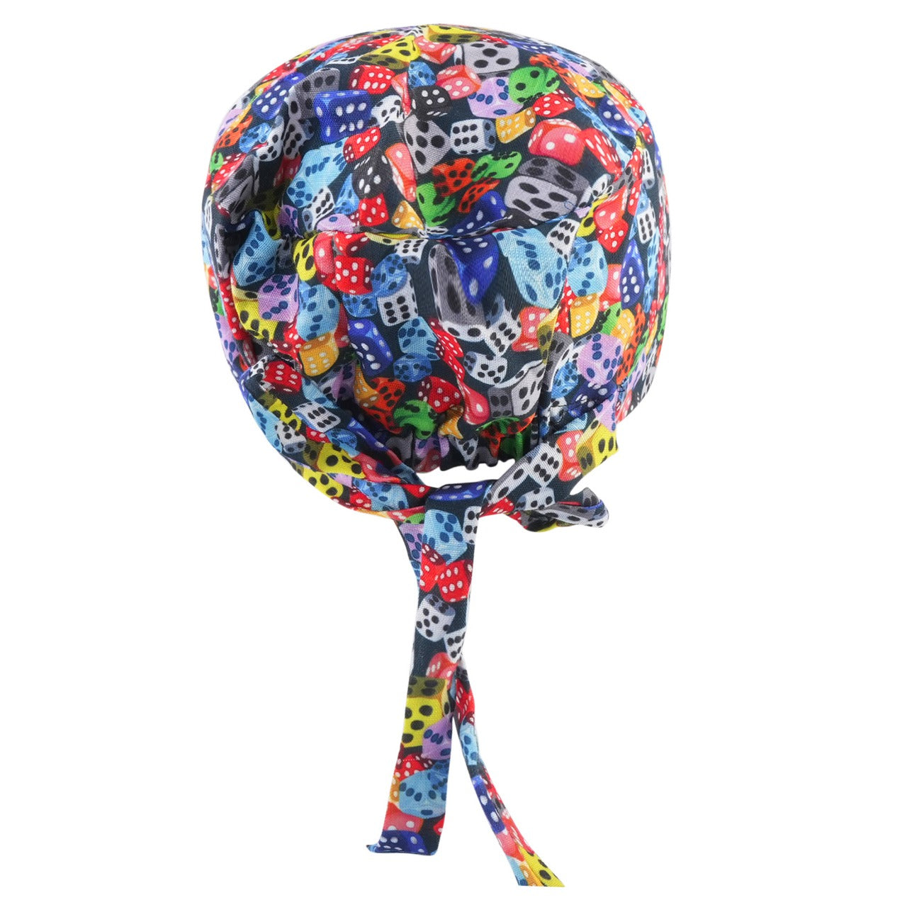 COLORED DICES REVERSABLE SCRUB CAP - UNISEX