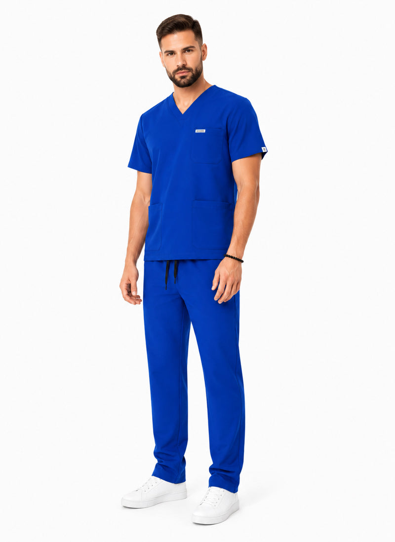 TMX EcoCure V-Neck Scrub Set — Men · Botanical Blue